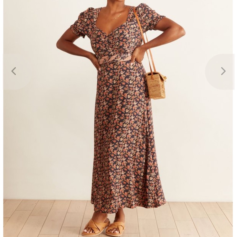 Cleobella Carly Floral Midi Dress Size Small